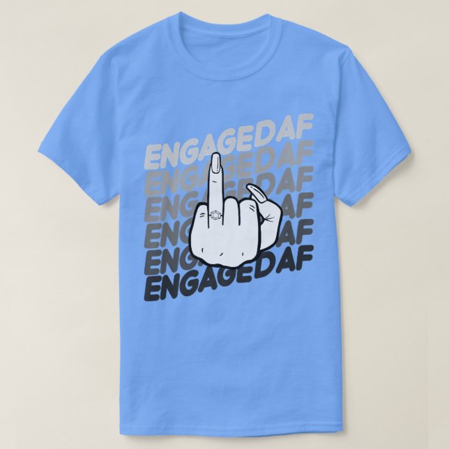 Camiseta Bride To Be Engaged AF Wedding Ring Future Mrs  (Diseño del anverso)