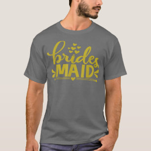 Camiseta Bride To Be Maid Of Honor Bridesmaids Wedding Hen 