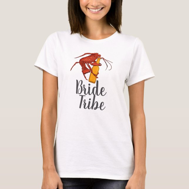 Camiseta Bride Tribe Despedida de Soltera Langosta Personal (Anverso)
