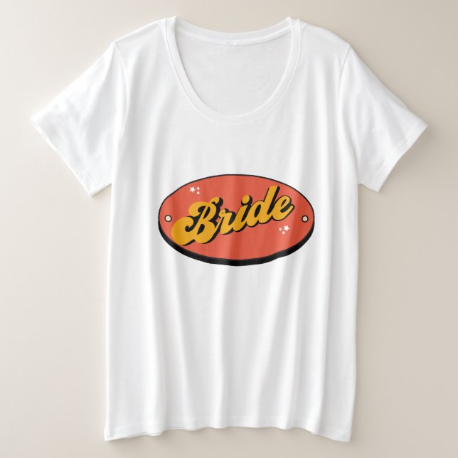 Camiseta Bride Tribe Despedida de Soltera Retro No (Anverso del diseño)