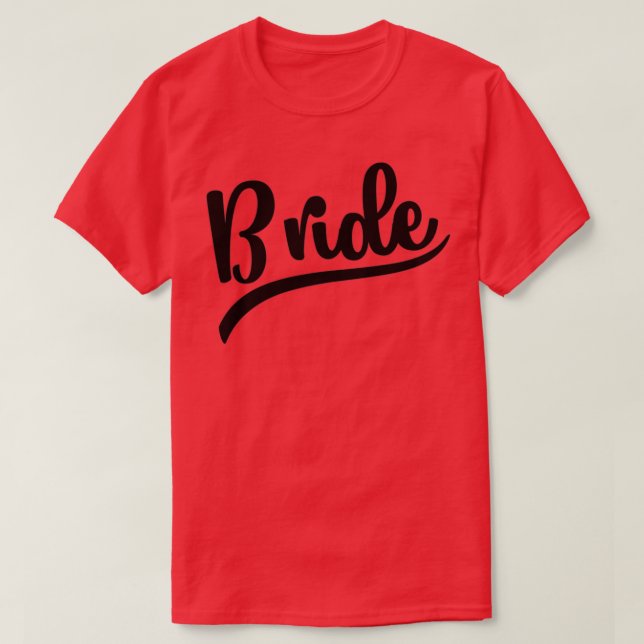 Camiseta Bride Wedding (Diseño del anverso)