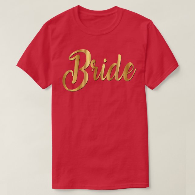 Camiseta Bride  Wedding Matching Groom  (Diseño del anverso)
