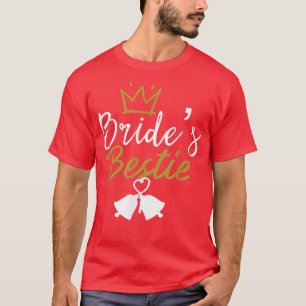 CAMISETA BRIDE'S BESTIE MAID OF HONOR WEDDING CELEBRATION M