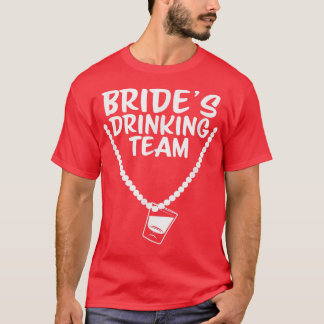 Camiseta Bride's Drinking Team Shot glass Diamond Ring T-S