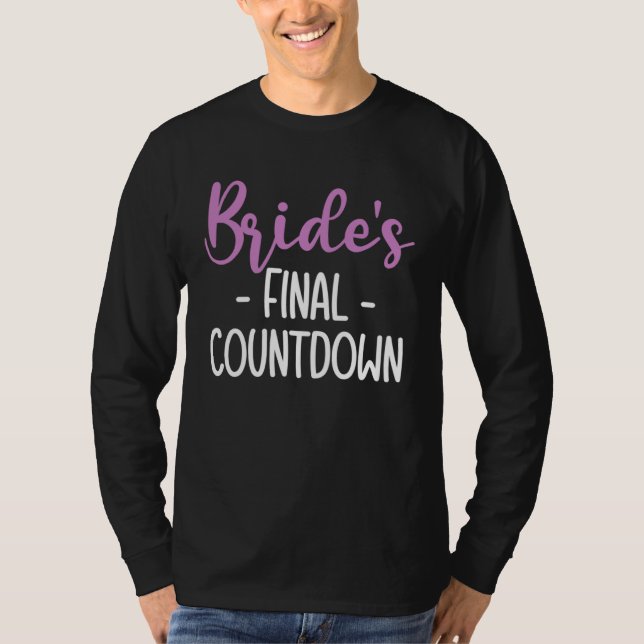 Camiseta Brides Final Countdown Braut (Anverso)