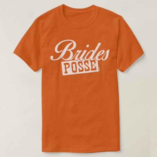 Camiseta Brides Posse, Bachelorette Party  (Diseño del anverso)
