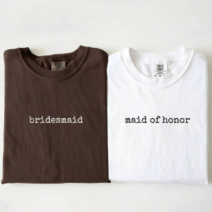 Camiseta Brides Squad   Guion minimalista moderno para dama