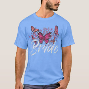 Camiseta Bridesmaid Floral Wreath Bridal Shower Wedding Bri