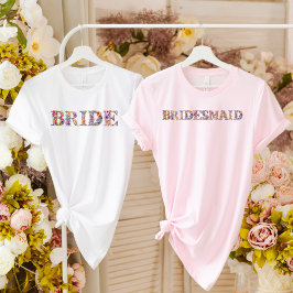 Camiseta BRIDESMAID-Rústico-Foliage-Simple-Elegante Flor