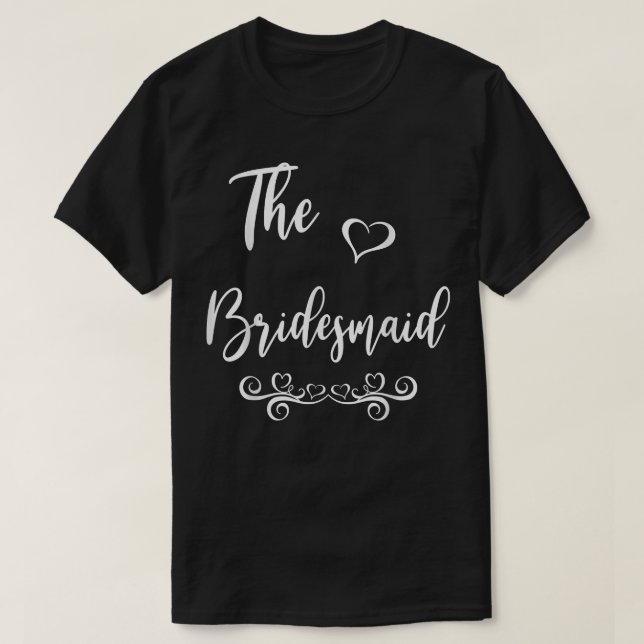 Camiseta Bridesmaid Wedding Matching  (Diseño del anverso)