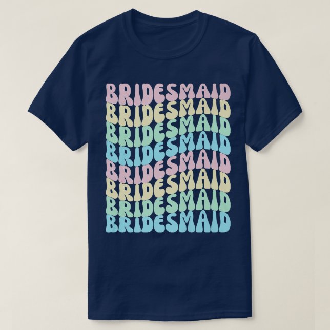 Camiseta Bridesmaids I Do Crew Retro Bachelorette Party Bri (Diseño del anverso)