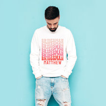 Bridesman Pink moderno giratorio retro simple de l