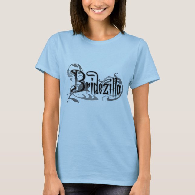 Camiseta Bridezilla gótica negra (Anverso)