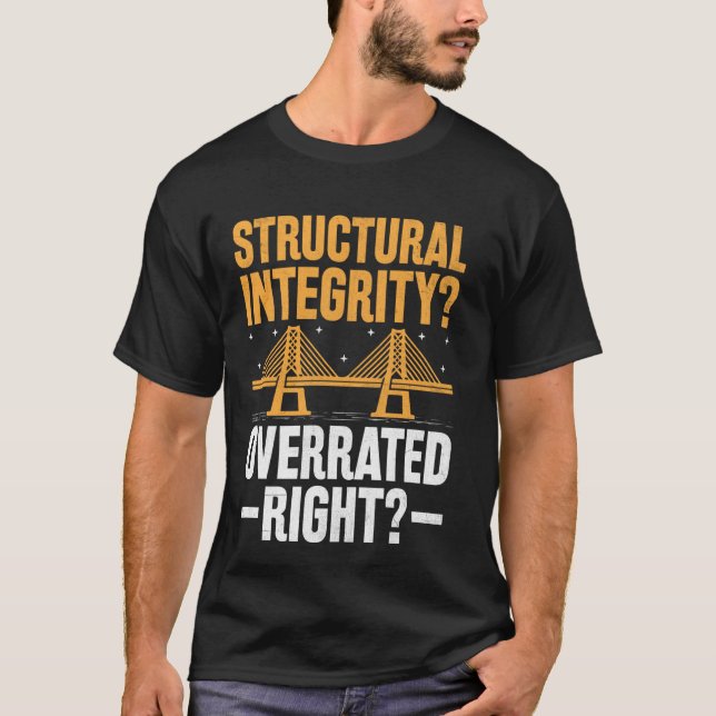 Camiseta Bridge Builder Construcción Funny Bridge Engineer (Anverso)
