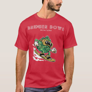Camiseta Bridger Bowl Montana Funny Snowboarding Beer Hops