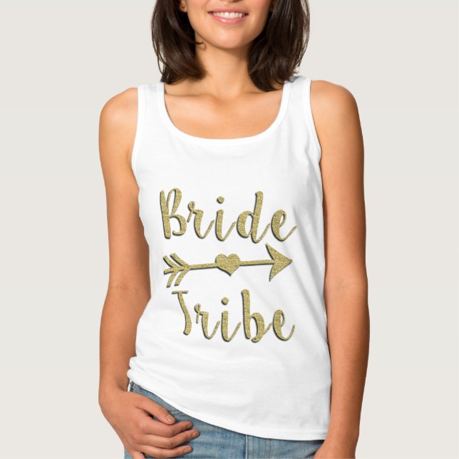 Camiseta Brie Tribe Gold Purpurina Tank (Anverso)