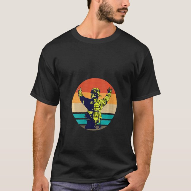 Camiseta Brigada de bomberos de voluntarios de bomberos (Anverso)