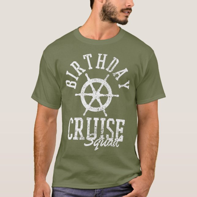 Camiseta Brigada de crucero de cumpleaños (Anverso)