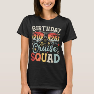 Camiseta Brigada de crucero de cumpleaños 2025 para mujeres