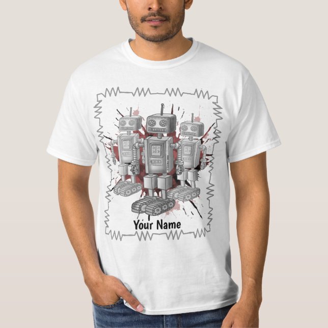 Camiseta brigada de robot de ciencia ficción (Anverso)