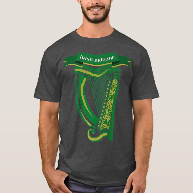 Camiseta Brigada Irlandesa T. regalo de guerra civil Tee (Anverso)