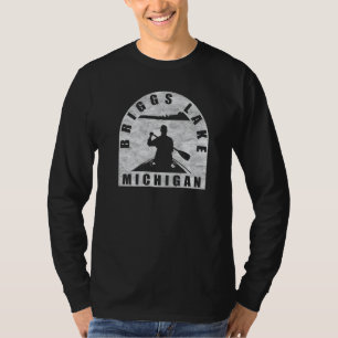 Camiseta Briggs Lake Canoeing Michigan