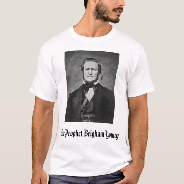 Camiseta Brigham Young, el profeta Brigham Young (Anverso)