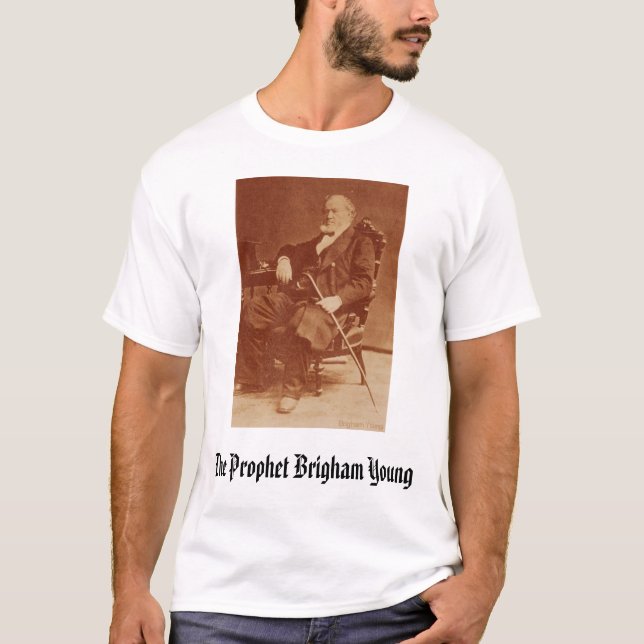 Camiseta Brigham Young, el profeta Brigham Young (Anverso)