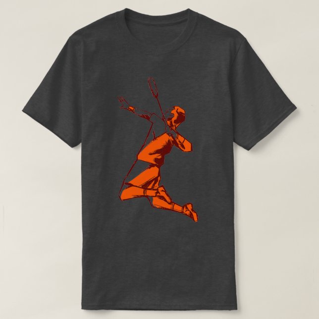 Camiseta Bright Badminton Player 1 (Diseño del anverso)