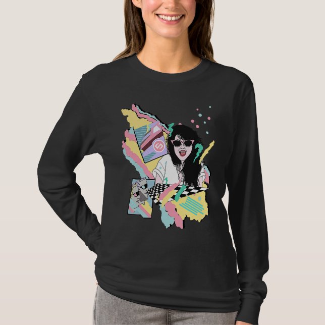 Camiseta Bright & Colorful Slum Cartel 80s Girl (Anverso)
