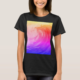 Camiseta bright rainbow poster depicting a faint wave