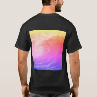 Camiseta bright rainbow poster depicting a faint wave