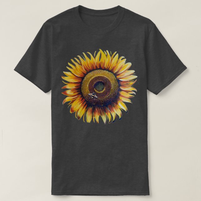 Camiseta Bright Sunflower (Diseño del anverso)