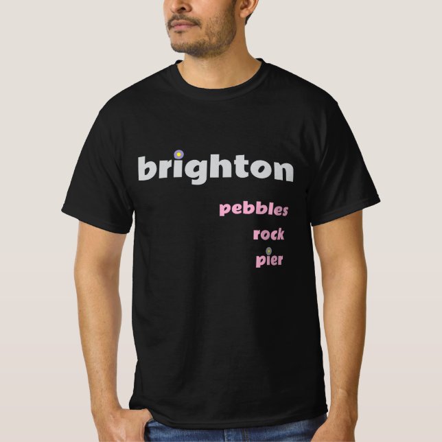 Camiseta Brighton Pebbles Rock Pier M Tee (Anverso)