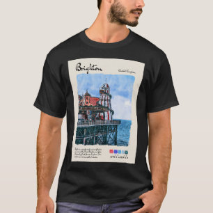 Camiseta Brighton Vintage Watercolor Travel