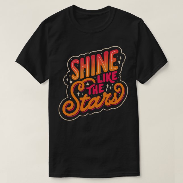 Camiseta Brilla como las estrellas de Tobe Fonseca (Diseño del anverso)