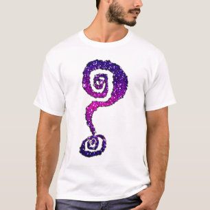 Camiseta Brilla la textura rosada púrpura de las chispas