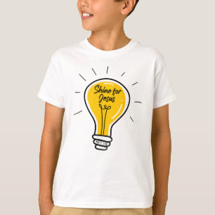 Camiseta Brilla por JESUS - Mateo 5:16 Escuela Dominical
