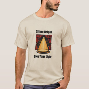 Camiseta Brilla por tu diseño de autoexpresión ligera