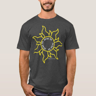 Camiseta Brilla sobre la luz solar brillante o la lámpara s