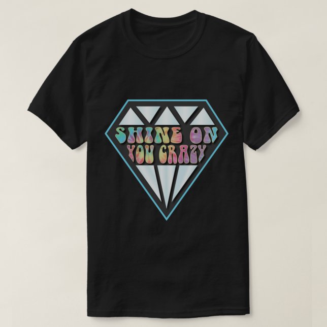 Camiseta Brilla Sobre Usted Diamante Loco - Pink Floyd Clas (Diseño del anverso)