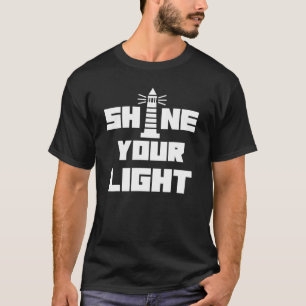 Camiseta Brilla Su Cristiano Claro Para Hombres Y Mujeres