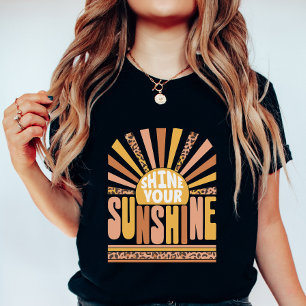 Camiseta Brilla tu Sol; Verano Retro Positivo
