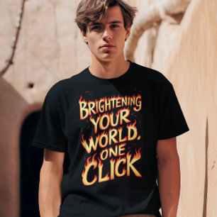 Camiseta Brillando tu mundo, un clic