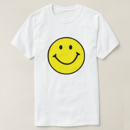 Camiseta Brillante Amarillo Feliz Cara Sonriente