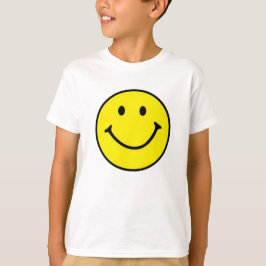 Camiseta Brillante Amarillo Feliz Cara Sonriente