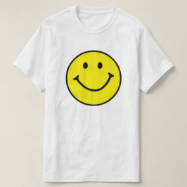 Camiseta Brillante Amarillo Feliz Cara Sonriente