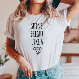 Camiseta Brillante brillante como un diamante Raglan Tee