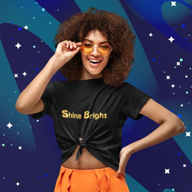 Camiseta Brillante brillante - Purpurinoso de oro (Subido por el creador)
