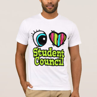 Camiseta Brillante corazón ocular me encanta el Consejo est